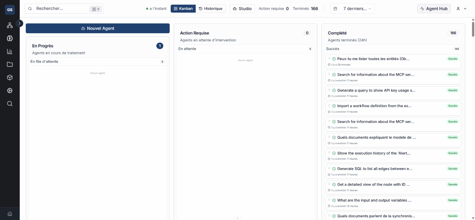 Navigation depuis le Hub